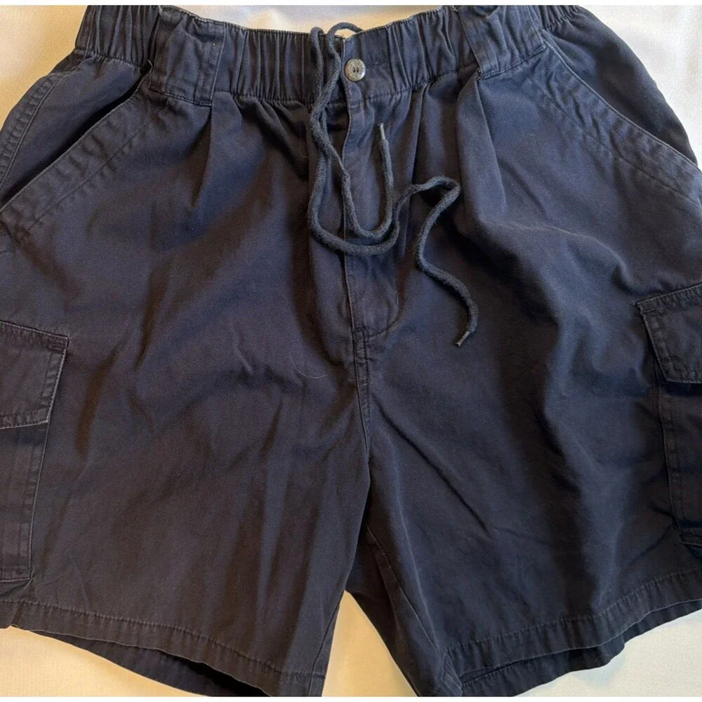 Big Dogs Navy Ripstop Cargo Shorts Baggy Skater Y2K Utility Gorp L